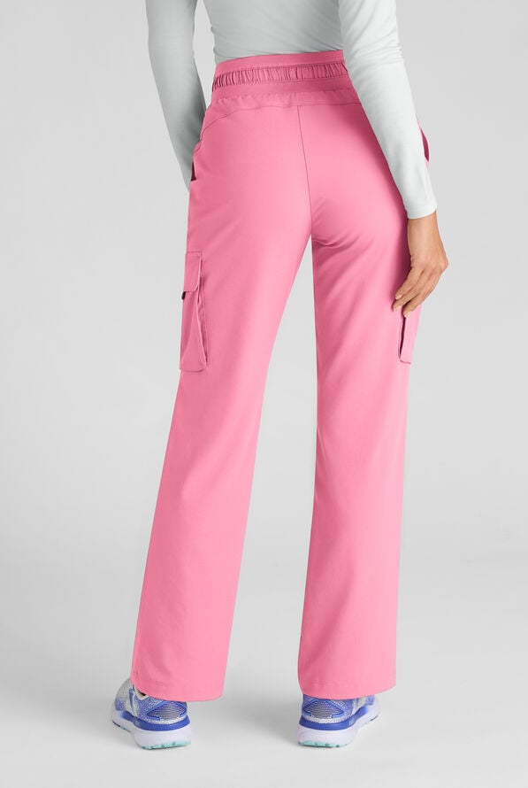 Pantal&oacute;n m&eacute;dico Grey's Anatomy by Barco Emerge Parker STRETCH con piernas anchas estilizadas y 4 bolsillos para mujer - Glow Pink - 2