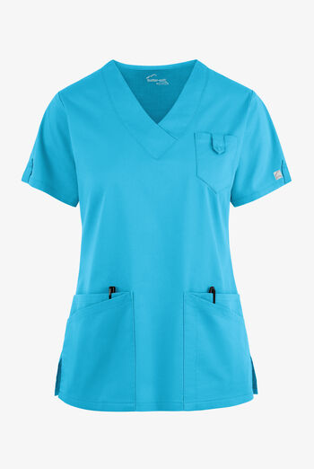 Butter-Soft STRETCH Women's 6-Pocket V-Neck Scrub Top