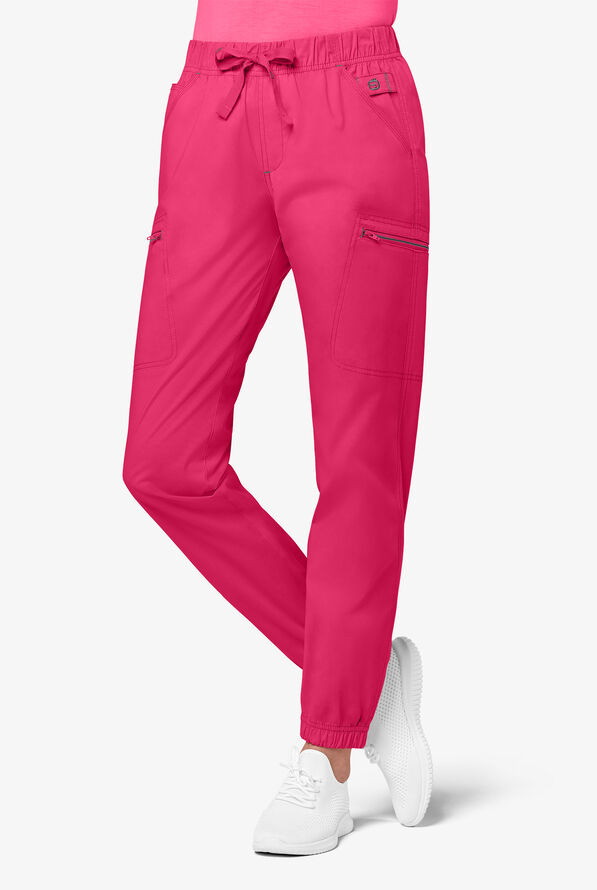 WonderWink WonderFLEX Women's 9Pocket STRETCH Zip Cargo Jogger Scrub