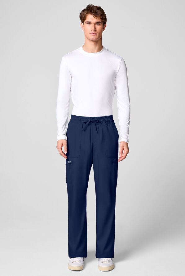 Pantal&oacute;n m&eacute;dico Cherokee Workwear Revolution STRETCH con piernas rectas y 12 bolsillos para hombre - Navy - 6