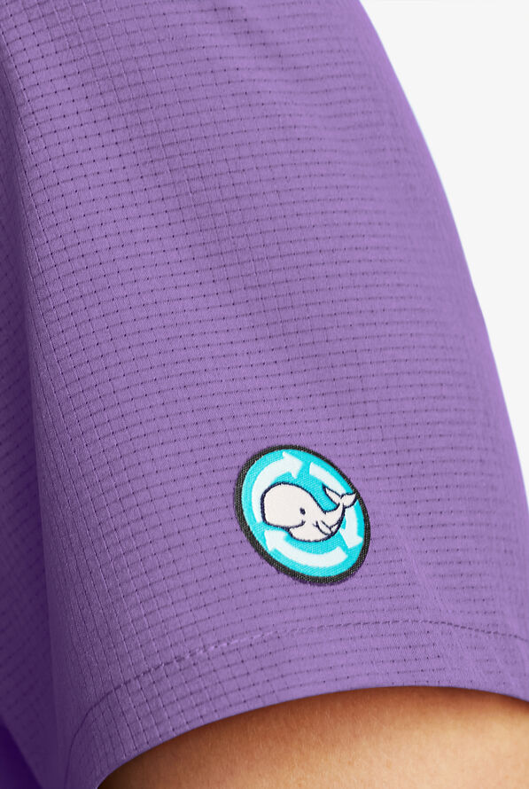 Easy Stretch EcoGrid Alana Women's 3-Pocket Scrub Top - Ultraviolet Light - 2