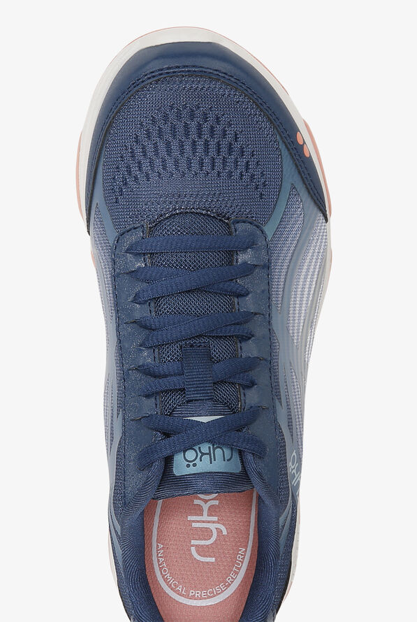 Ryka Women's Devotion + 3 Fresh Navy Athletic Lace Up Nursing Shoes - null - 2