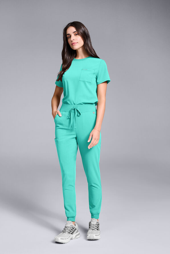 Hypothesis Women's Base 6-Pocket Jogger Scrub Pant - H2O - 6