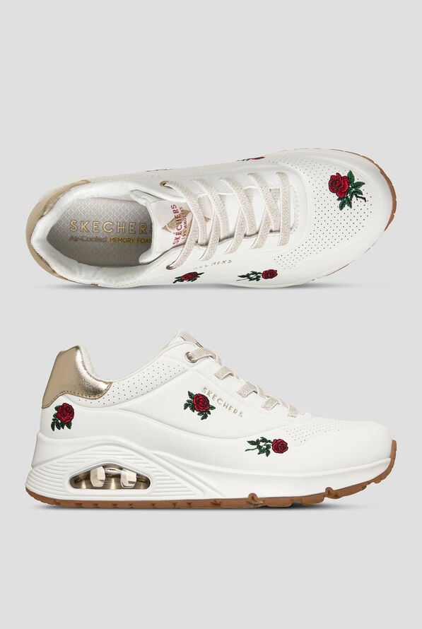Zapatillas deportivas Skechers Street UNO - Champagne and Roses White con cordones - null - 1