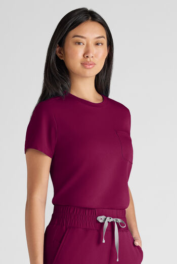 ReSurge Citrine Women's 1-Pocket Crew Neck Tuck In / Wear Out Scrub Top