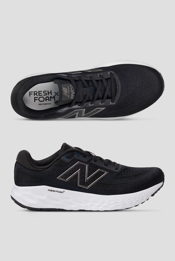 New Balance Men's Fresh Foam X EVOZ Black Athletic Lace Up Shoes - null - 1