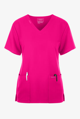 Winter Animal Cherokee Print V Neck Scrub Top CK651 CLSM – Scrubs Select