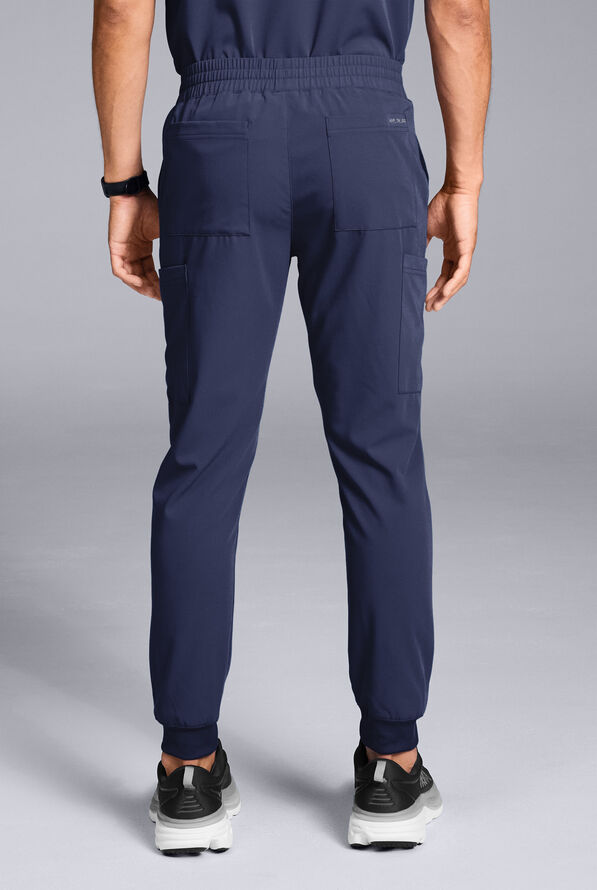 Hypothesis S-R Shift Ready Men's 8-Pocket Cargo Jogger Scrub Pant - Navy - 4