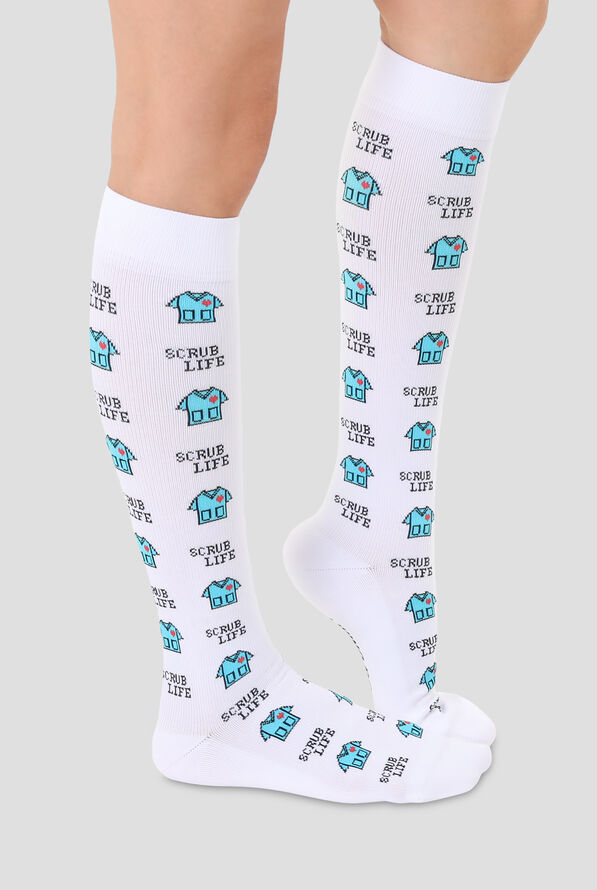 Living Royal Scrub Life Women's 15-20 mmHg Moderate Compression Socks - null - 3