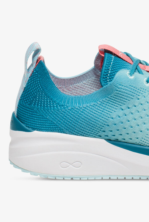 Infinity Women's Everon Knit Oceanic Ombre Athletic Lace Up Nursing Shoes - null - 4