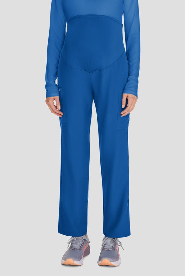 Cherokee Workwear Originals Ultra Women's 3-Pocket STRETCH Maternity Scrub Pants - Royal - 1