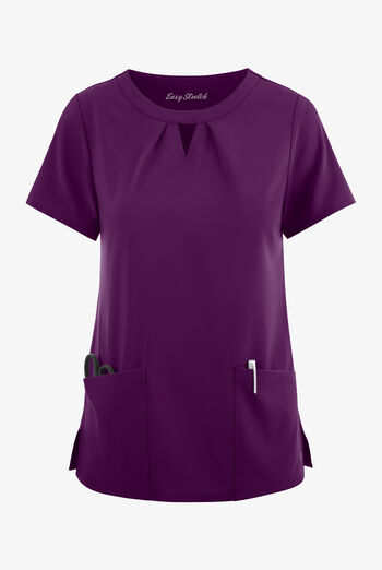 Easy STRETCH Salma Women’s 3-Pocket Keyhole Neck Scrub Top