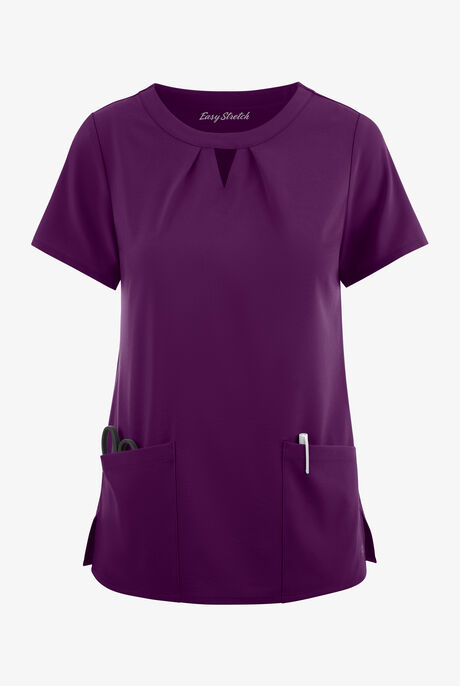 Easy STRETCH Salma Women’s 3-Pocket Keyhole Neck Scrub Top