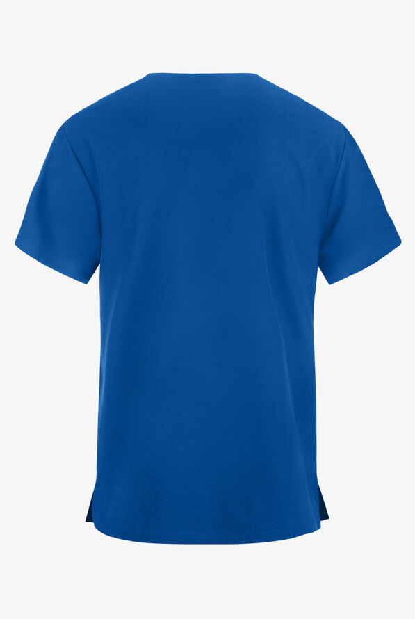 Camisa m&eacute;dica Skechers by Barco Aspire Sports STRETCH con cuello V y 3 bolsillos para hombre - Royal - 2