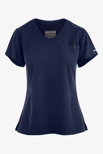 Blusa m&eacute;dica Skechers by Barco Dignity STRETCH con cuello en V y 1 bolsillo para mujer