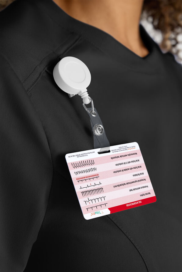 Butter-Soft STRETCH FLXTEK+ Women's 3-Pocket Crew Neck Scrub Top - Black - 2