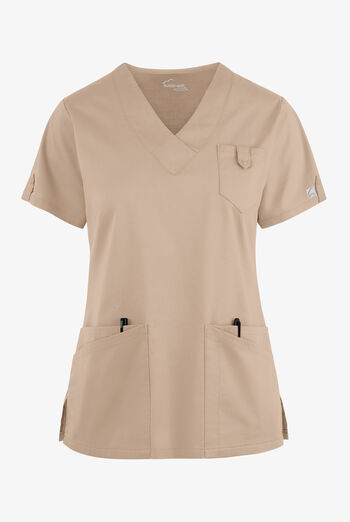 Butter-Soft STRETCH Women's 6-Pocket V-Neck Scrub Top