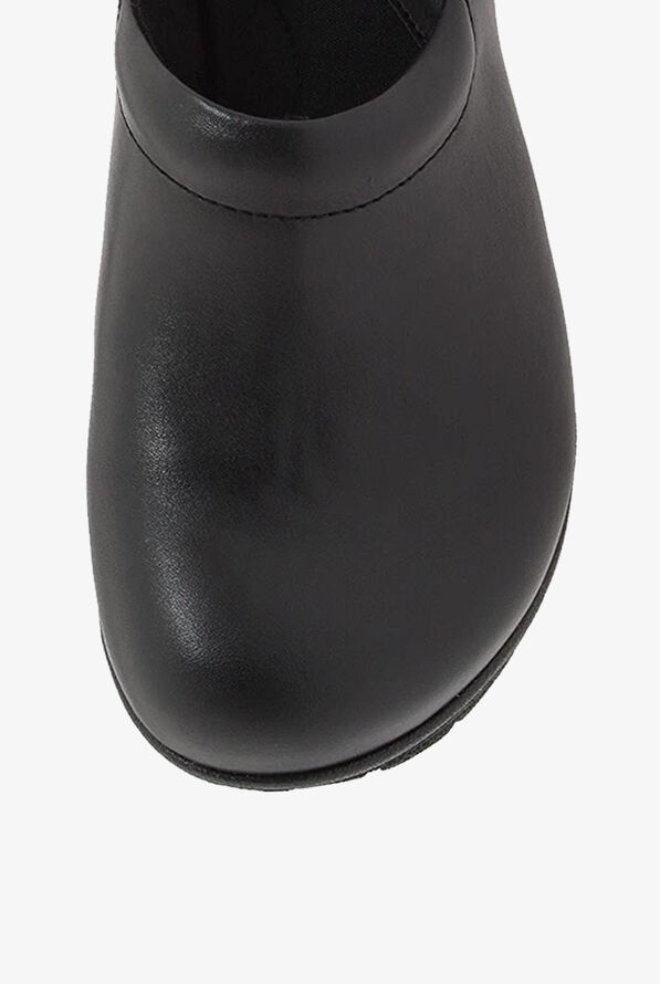 Nurse Mates Women's Bryar Leather Nursing Clogs - Black Leather - 2