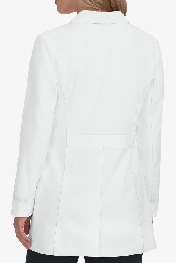 Betsey Johnson Women's 32" 3-Pocket Lab Coat - White - 3