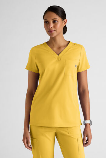 Butter-Soft STRETCH Women's 2-Pocket V-Neck Tuck-In Scrub Top