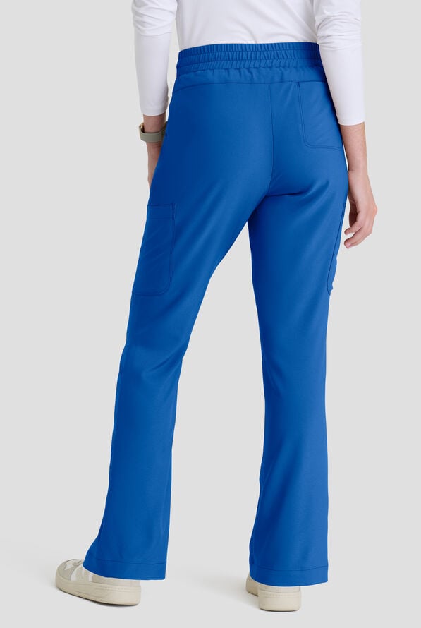 Grey's Anatomy by Barco Evolve STRETCH Sky Women's 6-Pocket Flare Leg Scrub Pant - Royal - 2