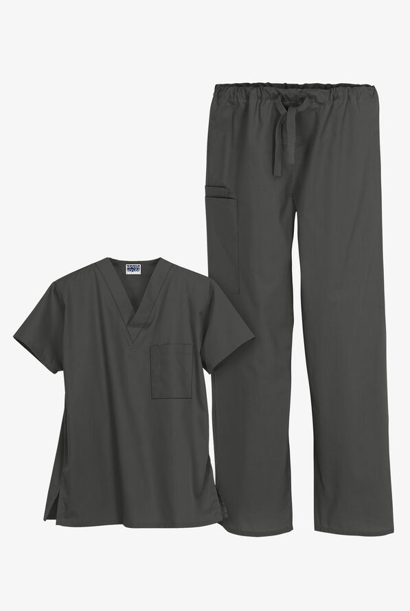 UA Strictly Scrubs Unisex Scrub Set - Pewter - 1