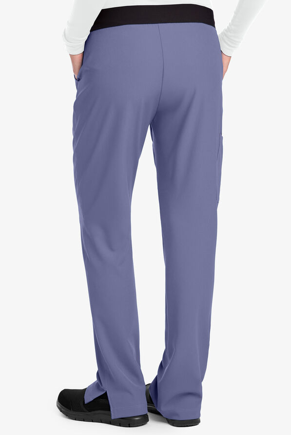 Pantalón médico Skechers Vitality estilo cargo con 3 bolsillos para mujer  - Ceil Blue - 2