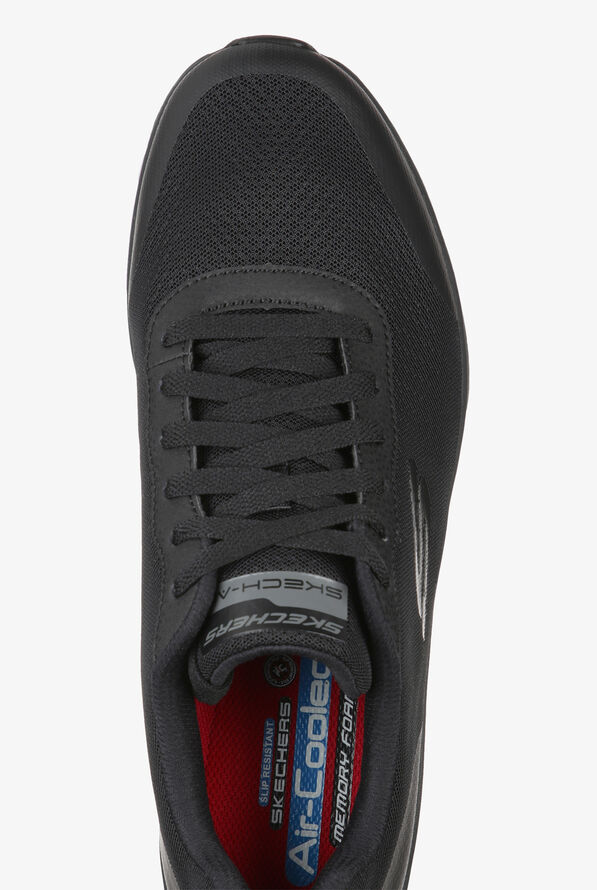 Skechers Work Men's Black Skech-Air Chamness Lace Up Athletic Shoes - Black - 2