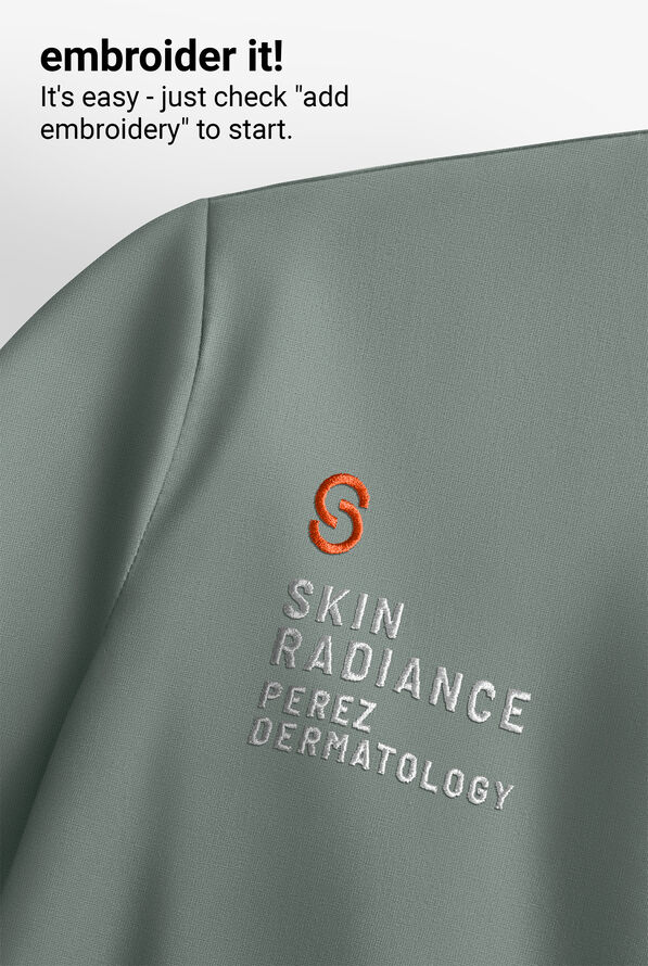 Wink Unwind Women's 1-Pocket STRETCH Fleece Hoodie Scrub Jacket - Sage - 3