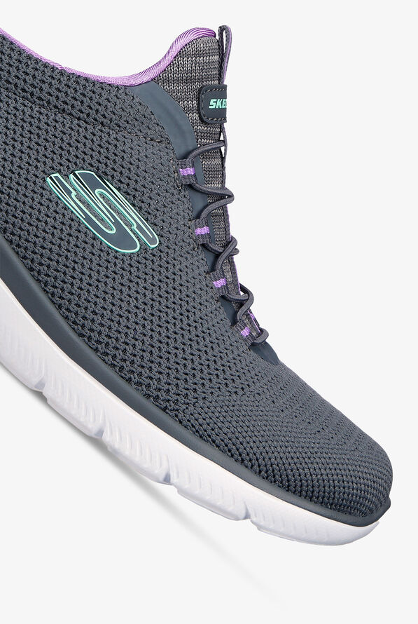 Skechers Sport Women's Summits Cool Classic Athletic Slip-On Nursing Shoes - Charcoal - 3