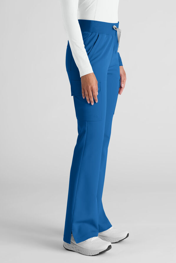 ReSurge Avon Women's 7-Pocket Flare Leg Cargo Scrub Pant - Royal - 2