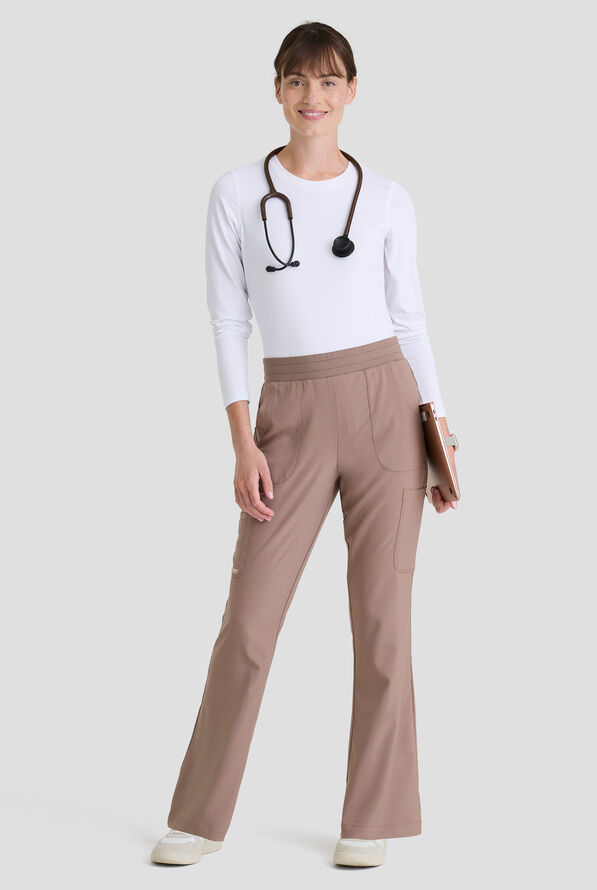 Pantal&oacute;n m&eacute;dico Grey's Anatomy by Barco Evolve STRETCH Sky con piernas acampanadas y 6 bolsillos para mujer - Driftwood - 5