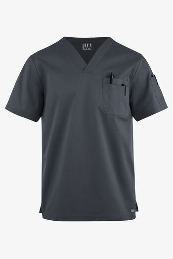 Camisa m&eacute;dica UA Butter-Soft STRETCH con cuello en V y 4 bolsillos para hombre 