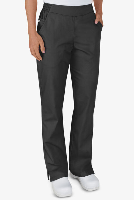 Butter-Soft STRETCH Women's 2-Pocket Flat Front with Back Elastic Scrub Pants