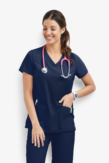 Easy STRETCH Zoe Women's 4-Pocket V-Neck Scrub Top