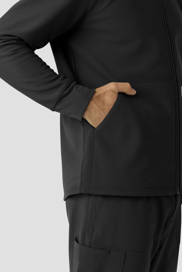 Chaqueta m&eacute;dica con capucha Carhartt Force Rugged de felpa doble capa con cremallera y 3 bolsillos para hombre - Black - 5