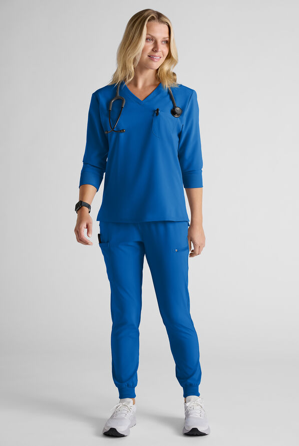 Conjunto de uniforme m&eacute;dico Easy STRETCH para mujer - Royal - 2