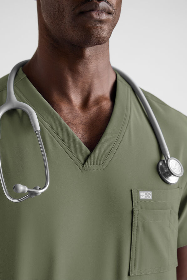 Easy STRETCH Men's Scrub Set - Olive Leaf - 4