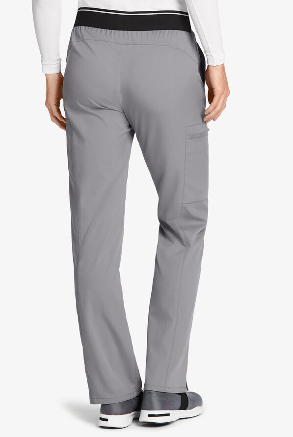 Grey's Anatomy by Barco Spandex STRETCH Kim Women's 3-Pocket Cargo Scrub Pants - Petite - Moonstruck - 2