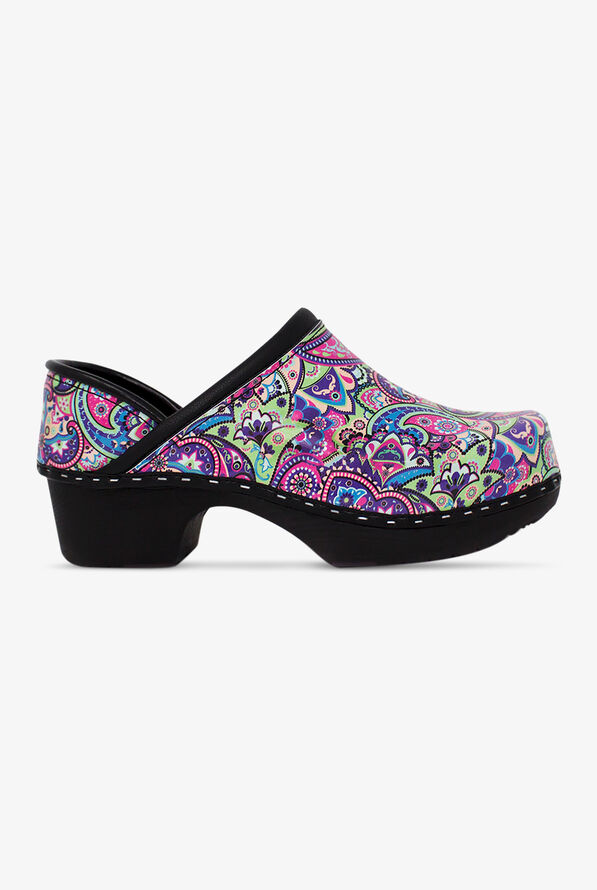 C&C Sweden Women's Mardi Gras Madness Patent Leather Nursing Clogs - null - 1