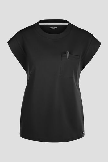 Blusa m&eacute;dica Cherokee Achieve STRETCH con cuello redondo y 1 bolsillo para mujer