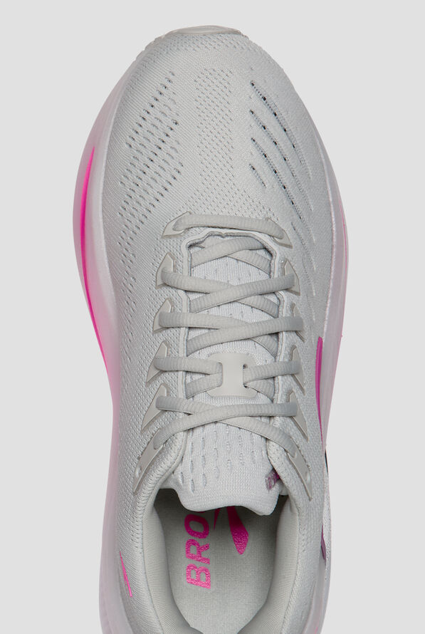 Brooks Women's Glycerin Max 2 Oyster/Argyle/Cyber Pink Athletic Lace Up Shoes - null - 2