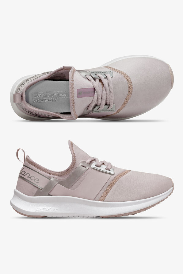 New Balance Nergize Logwood/ Silver Metallic Sport Women's Athletic Nursing Shoes - null - 1