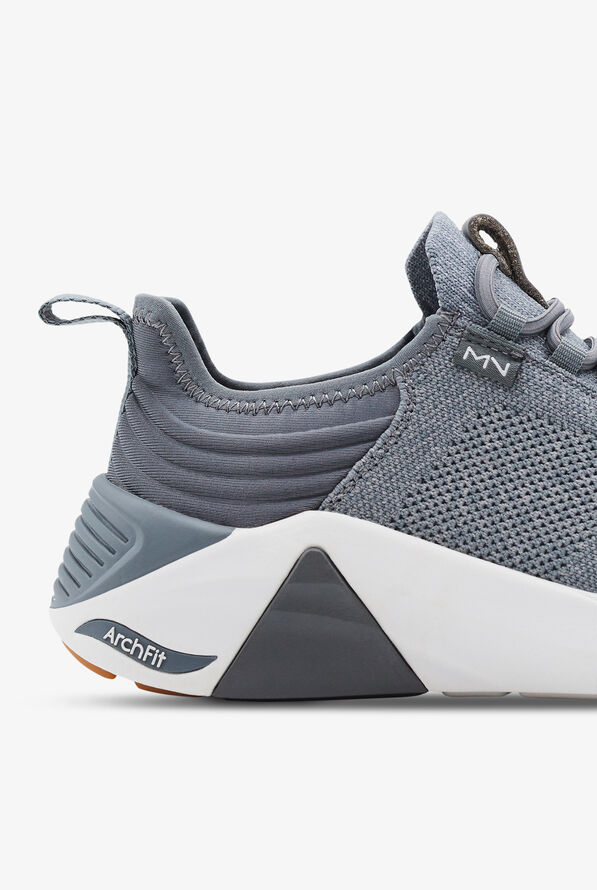 Mark Nason Women's A Linear Jozlyn Gray Heather Athletic Slip On Nursing Shoes - null - 4