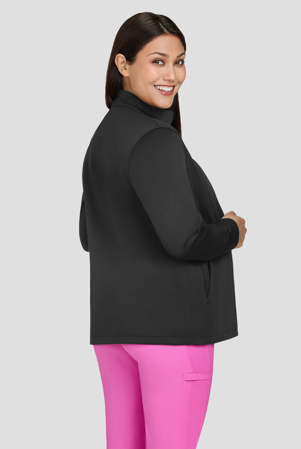 Chaqueta m&eacute;dica koi Essentials Jaqueline con cremallera y 3 bolsillos para mujer - Black - 4