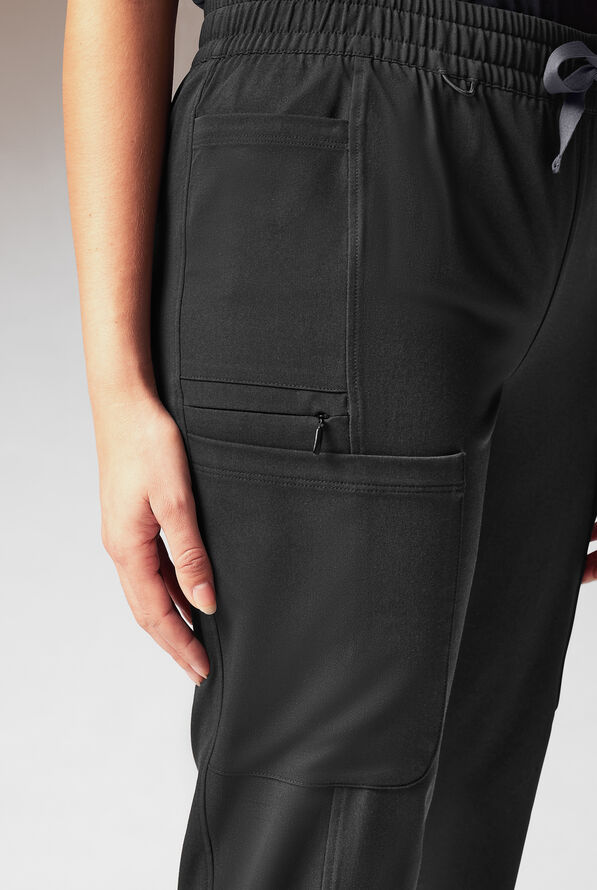 Hypothesis Cache Women’s 6-Pocket Jogger Scrub Pant - Jet Black - 5