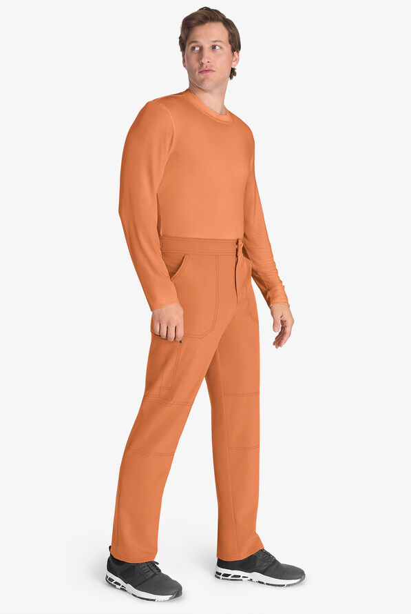 Dickies EDS NXT Men's 4-Pocket STRETCH Snap Fly Front Cargo Utilitarian Scrub Pants - Ginger Glow - 4