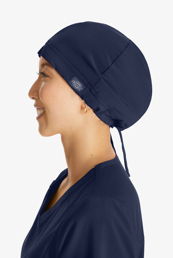 Dickies EDS Essentials Unisex STRETCH Inner Terrycloth Scrub Hat - Navy - 2
