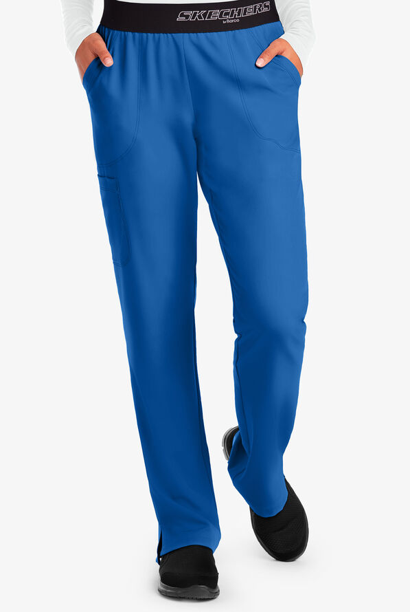 Skechers by Barco Breeze Women's 3-Pocket STRETCH Cargo Scrub Pants - Royal - 1