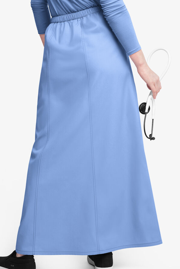 Falda m&eacute;dica estilo acampanada Butter-Soft Originals al tobillo con 4 bolsillos para mujer - Ceil Blue - 3